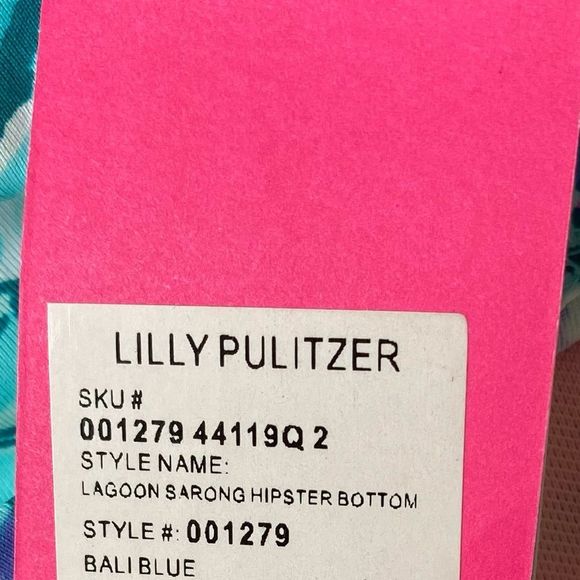 Lilly Pulitzer lagoon sarong hipster bottoms 2 NWT - Picture 4 of 6